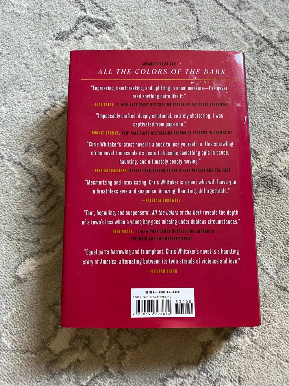 All the colors of the dark by Chris Whitaker Hardcover 592 pages